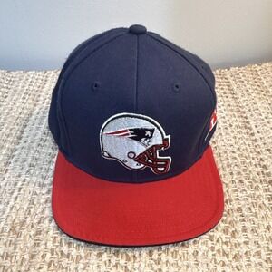 NFL Team Apparel New England Patriots Navy/Red Youth One Size Cap NFL